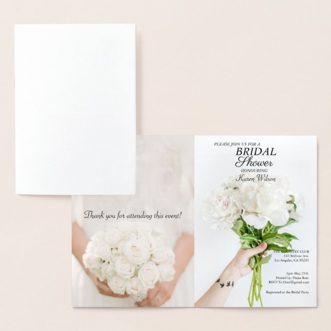 Bridal Shower Invitation RSVP Card (Display)