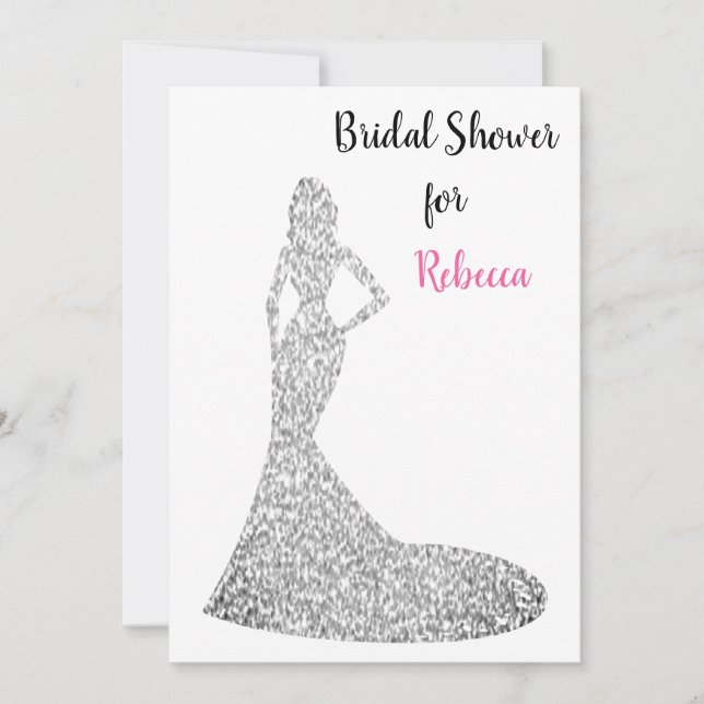 Bridal Shower Invitation - Sparkle and Shine (Front)