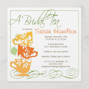 Bridal Shower Invitation - Tea
