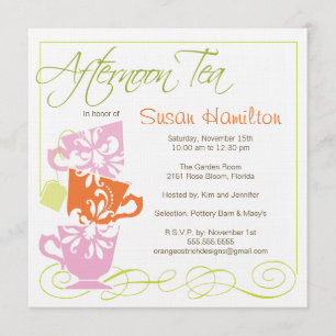 Bridal Shower Invitation - Tea