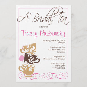 Bridal Shower Invitation - Tea