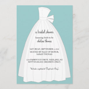 Bridal Shower Invitation {Teal Blue}
