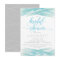 Bridal Shower Invitation - Watercolor, Blue Silver