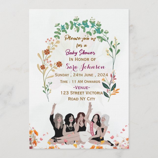 Bridal Shower Invitations  (Front)