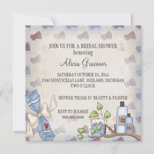 Bridal Shower Invitations (Beauty & Pamper Theme)