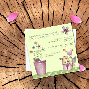 Bridal Shower Invitations or Garden Party Event