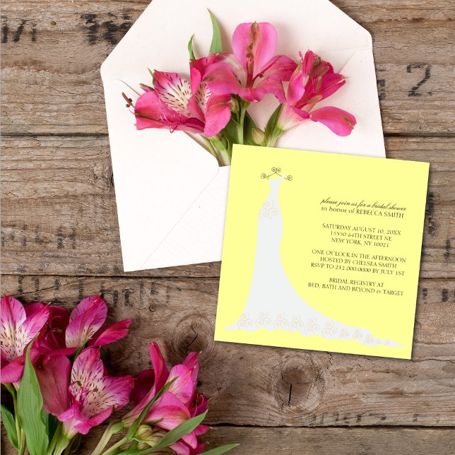 Bridal Shower Invitations {Pale Yellow} (Creator Uploaded)