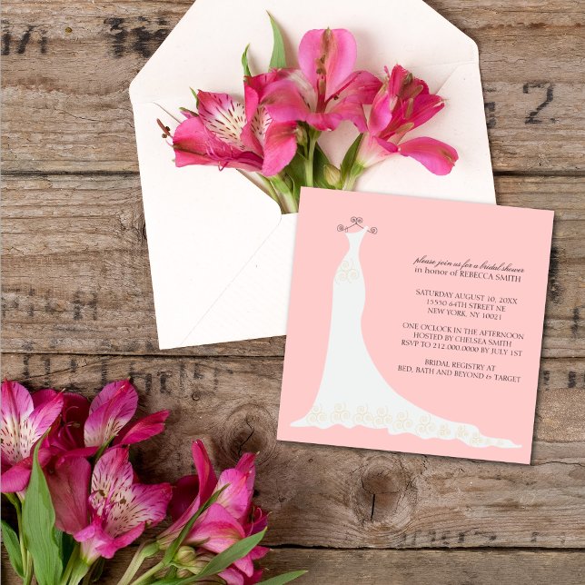 Bridal Shower Invitations {Peach} (Creator Uploaded)