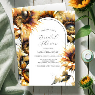 Bridal Shower Invitations Sunflower