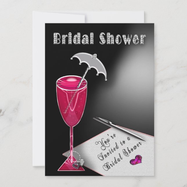 Bridal Shower Invitations - Umbrella of Fun (Front)