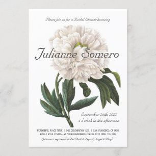 Bridal Shower Invitations   Vintage Botanical