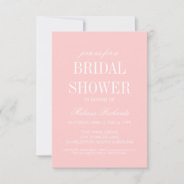 Bridal Shower Invite | Billboard (Front)