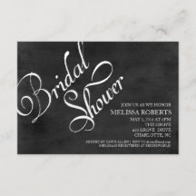 Bridal Shower Invite | Chalkboard Script