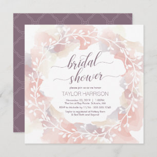 Bridal Shower Invite - Fall, Custom, Elegant