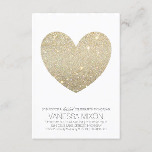 Bridal Shower Invite Heart Fab Bride