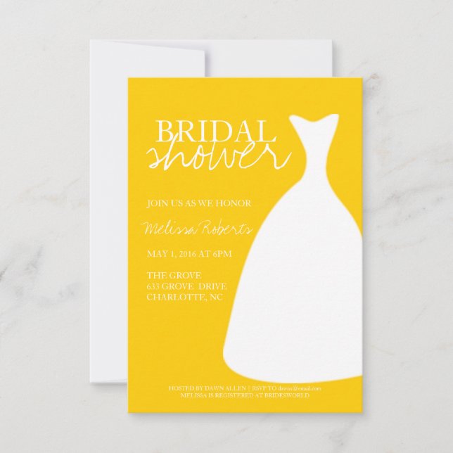 Bridal Shower Invite | Silhouette (Front)