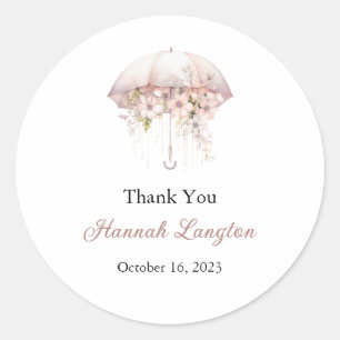 Bridal Shower Labels, Bride to be Classic Round Sticker