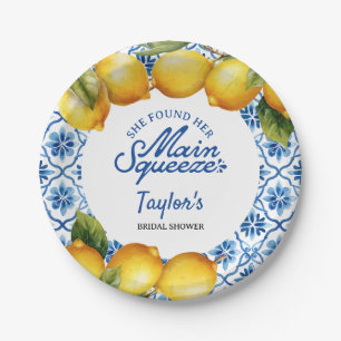 Bridal Shower Lemon Paper Plate
