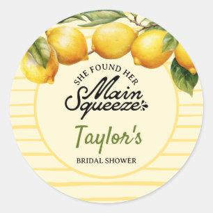 Bridal Shower Lemon Stickers