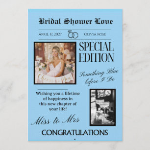BRIDAL SHOWER LOVE CARD (+Download option)