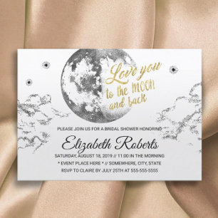 Bridal Shower Love You To the Moon & Back Invitation