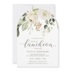 Bridal Shower Luncheon Greenery Foliage White