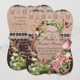 Bridal Shower Luncheon Party Invitations
