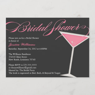 Bridal Shower Martini Invitation