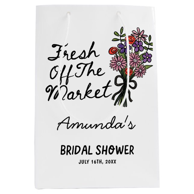  Bridal Shower  Medium Gift Bag (Front)