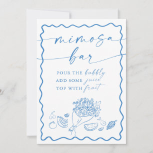 Bridal Shower Mimosa Bar Sign, Farmers Market Invitation