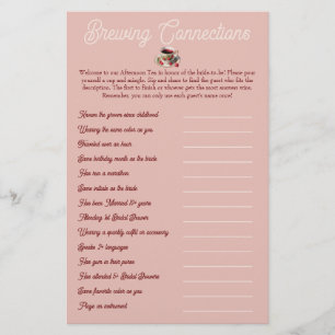 Bridal Shower Mix and Mingle Game (customisable)