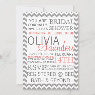 Bridal Shower Modern Invitation