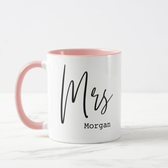 Bridal Shower Mrs⎥ Personalised Mug (Left)