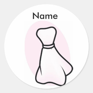 Bridal Shower Name Tag Stickers