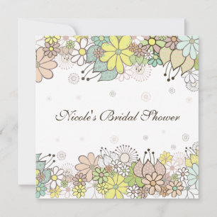 Bridal Shower Natural White Custom Invitation