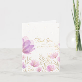Bridal shower note card