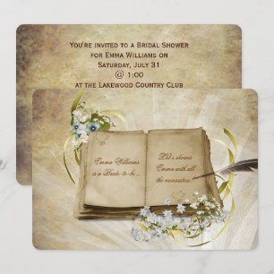 Bridal Shower Old Album Invitation