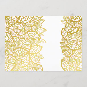 Bridal Shower Over or Under Game Gold Invitation