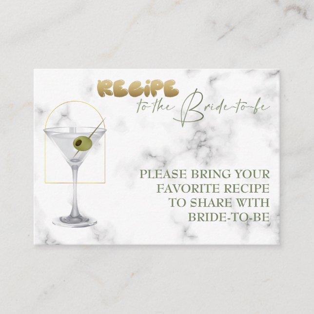 Bridal Shower. Pajama party Enclosure Card (Front)