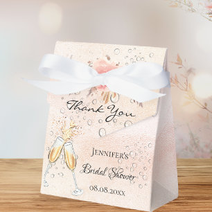 Bridal Shower pampas grass bubbly brunch Favour Box