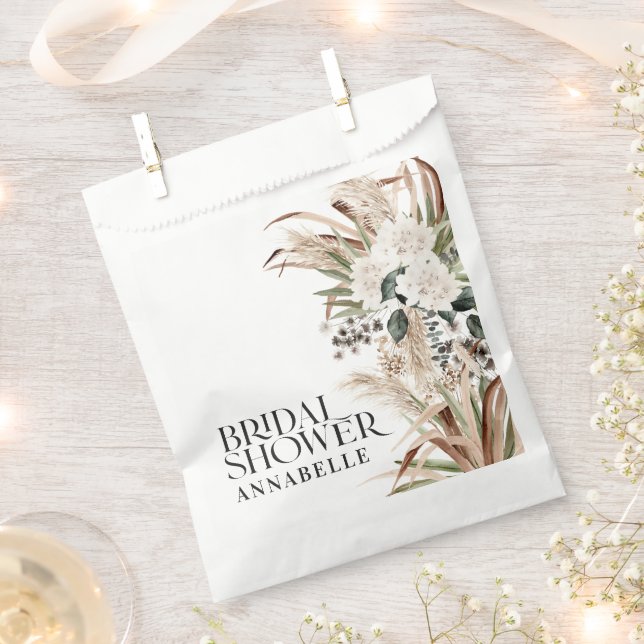 Bridal shower pampas grass modern boho party favou favour bags (Clipped)
