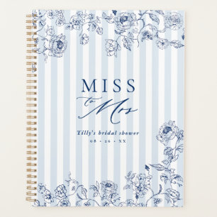 Bridal Shower Paper Planner Something Blue Book