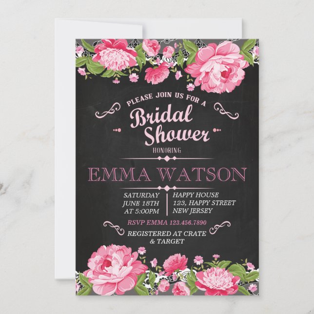 Bridal Shower Party Invitation (Front)