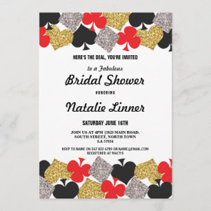 Bridal Shower Party Las Vegas Casino Royale Invite