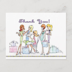 Bridal shower Party Thank YOU cards