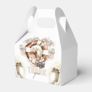 Bridal Shower Pastel Sand Beach Favour Box