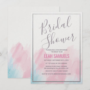 Bridal Shower Pastel Watercolor Invitation