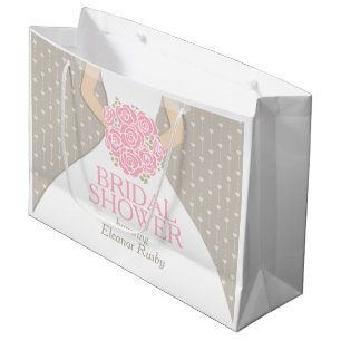 Bridal shower personalised gift bag