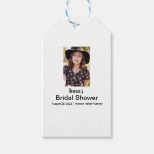Bridal shower Personalised Name Photo Gift Tags