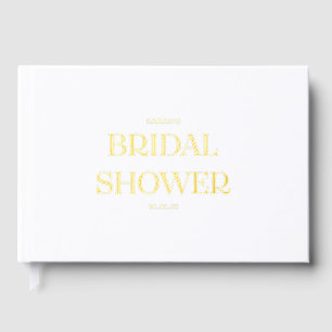 Bridal Shower Photo Book Gold Foil